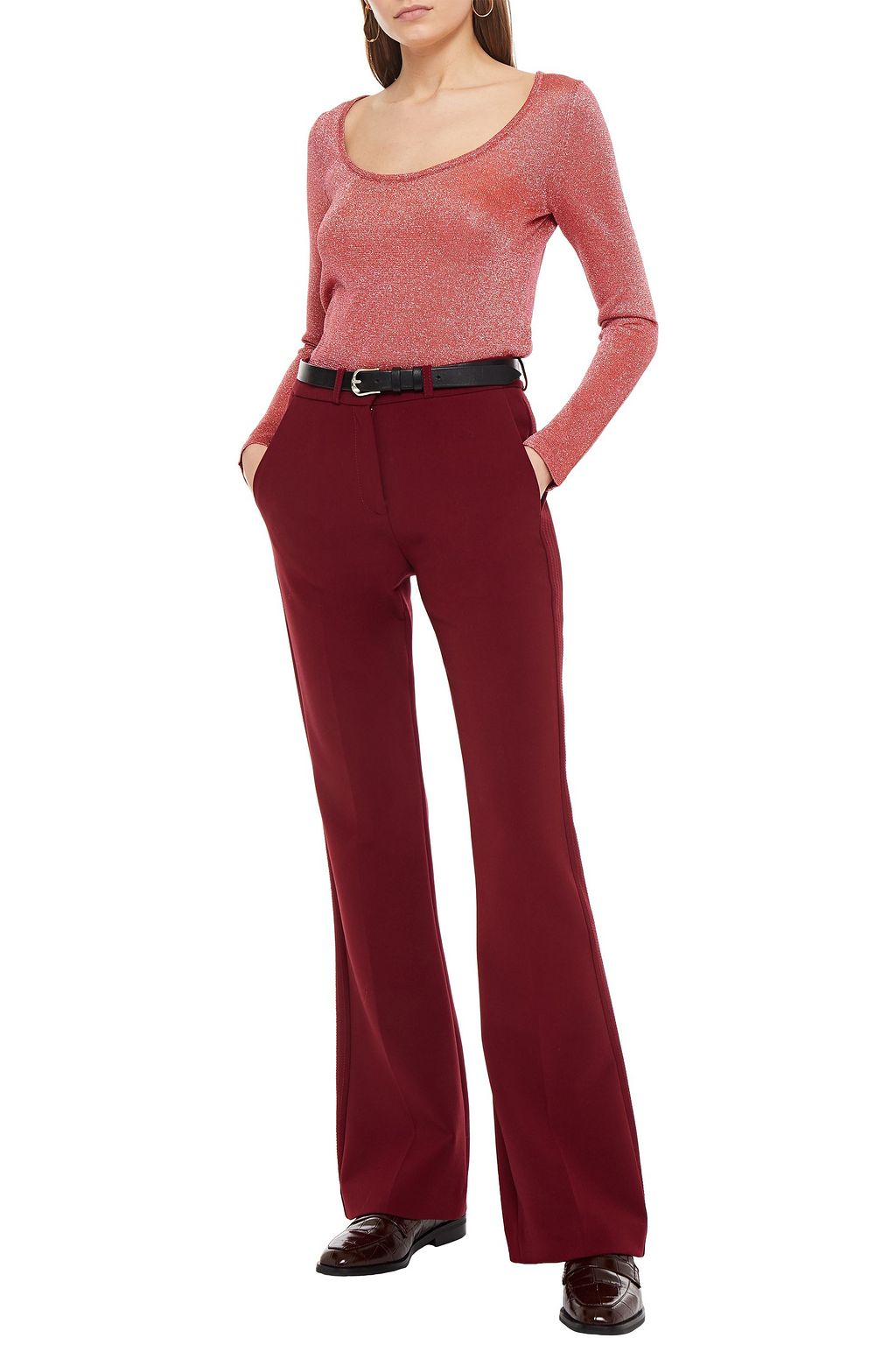 MISSONI Metallic crochet-knit sweater