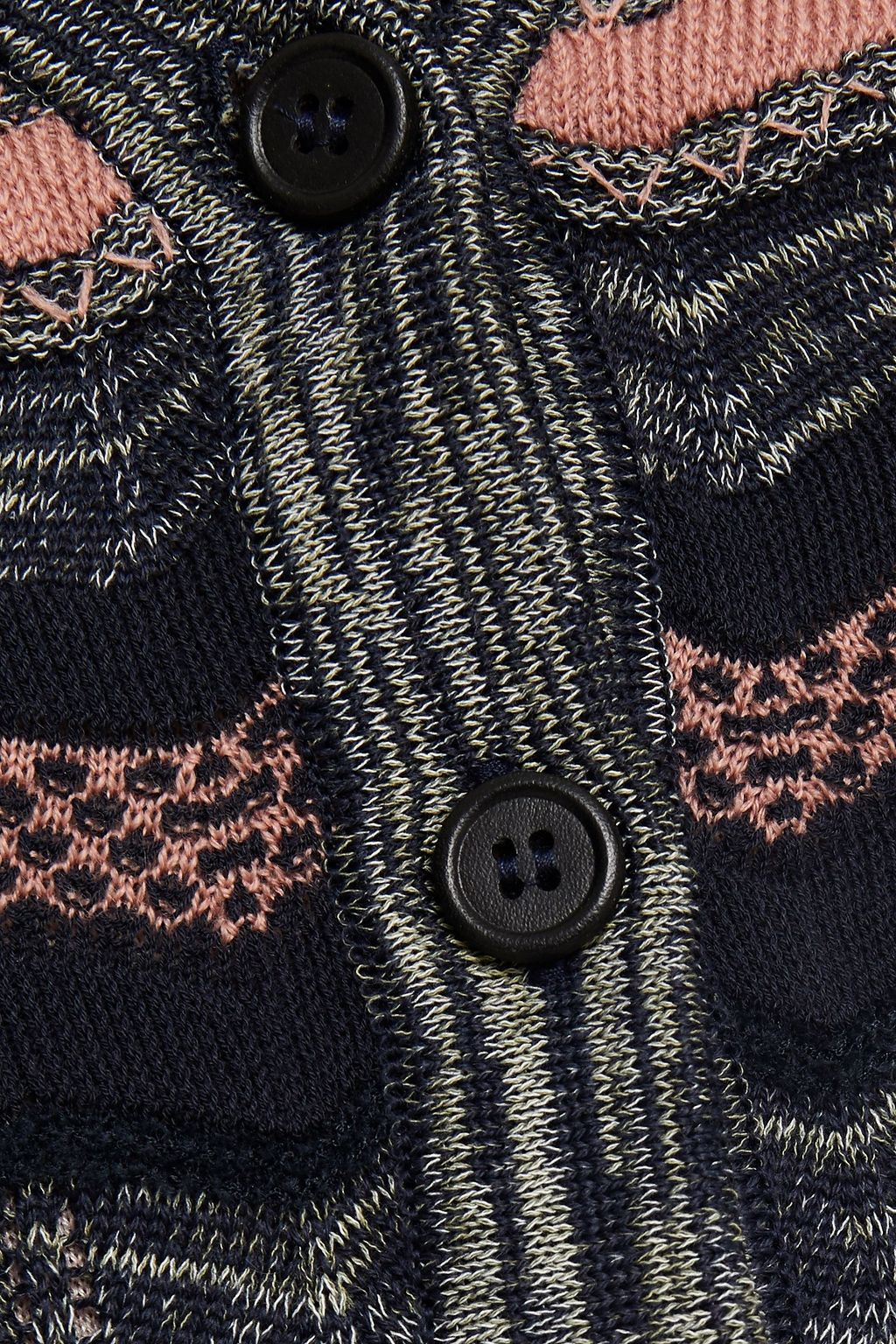 M MISSONI Button-detailed crochet-knit sweater
