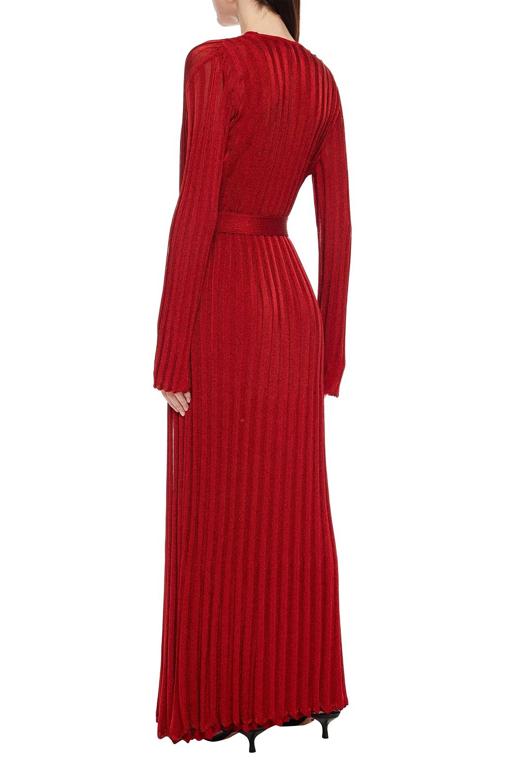 MISSONI Metallic ribbed-knit cardigan