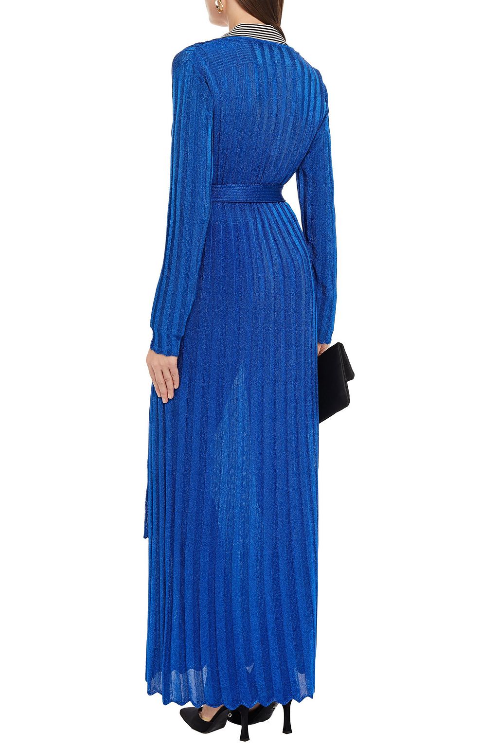 MISSONI Metallic ribbed-knit cardigan