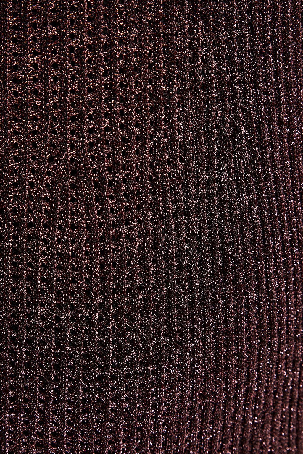 M MISSONI Metallic crochet-knit maxi dress