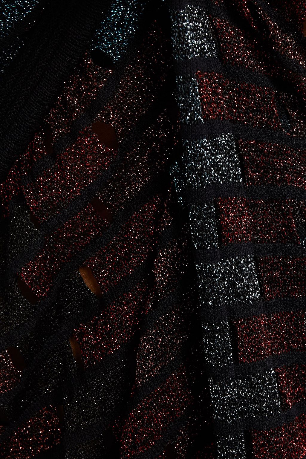 M MISSONI Metallic crochet-knit maxi dress