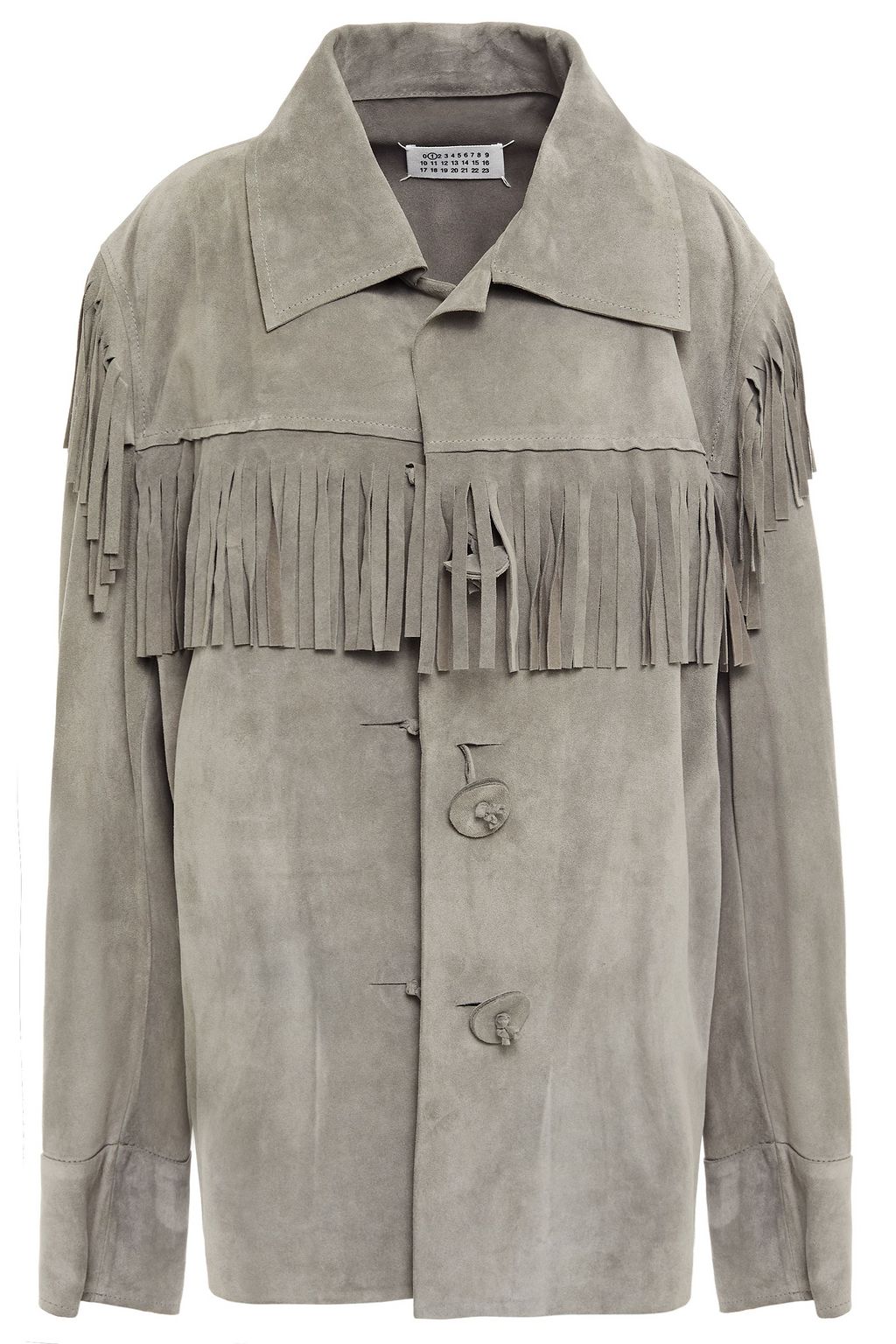 gray suede jacket