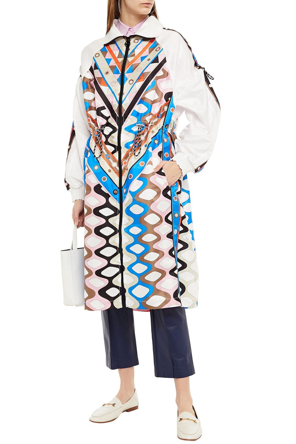 PUCCI Paneled printed shell coat