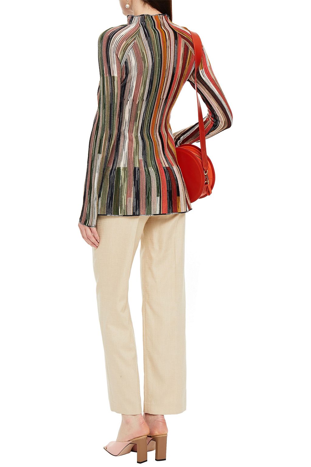 M MISSONI Crochet-knit wool-blend sweater