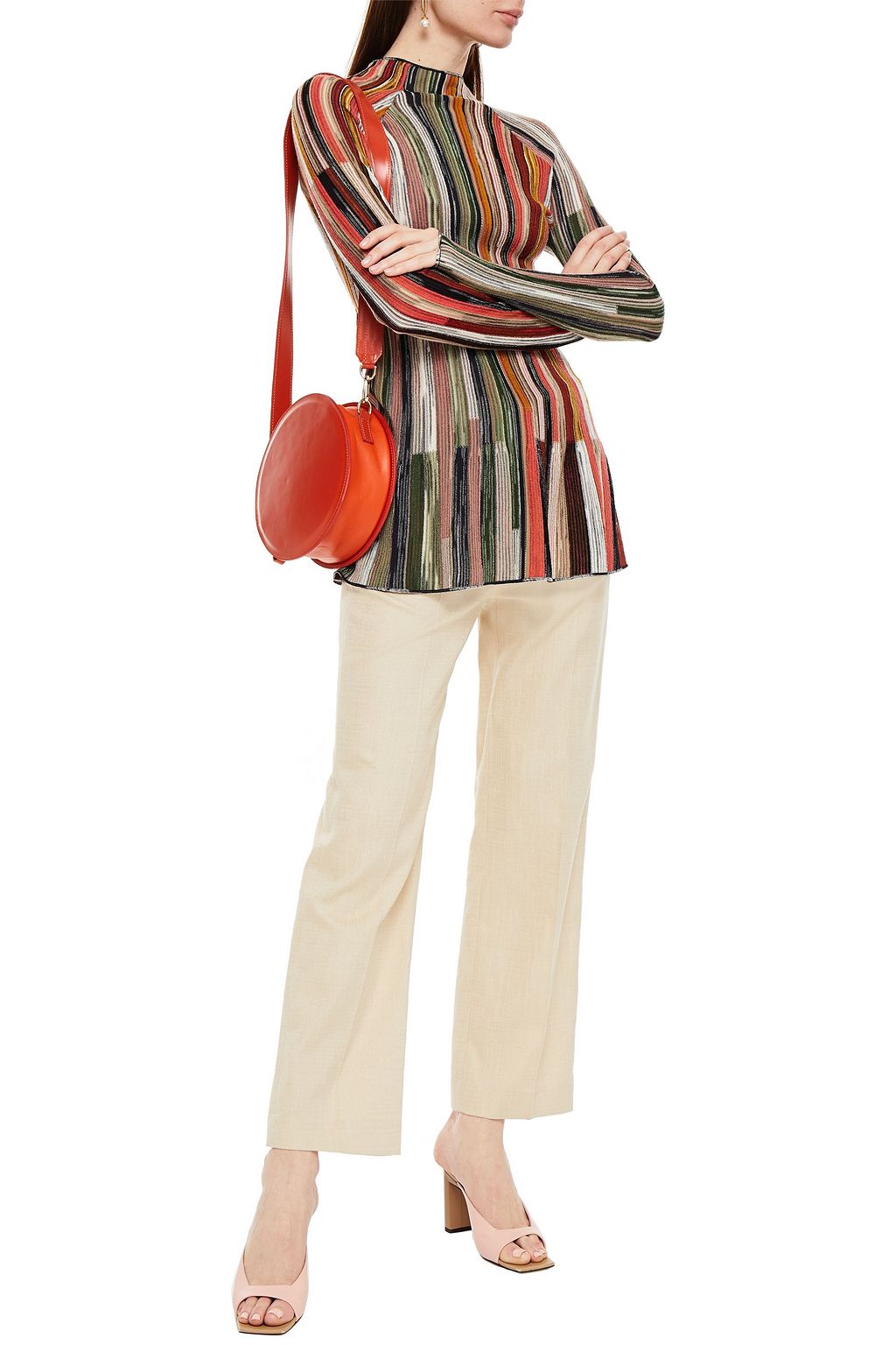 M MISSONI Crochet-knit wool-blend sweater