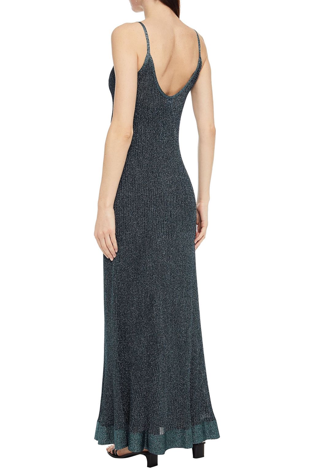 M MISSONI Metallic crochet-knit maxi dress