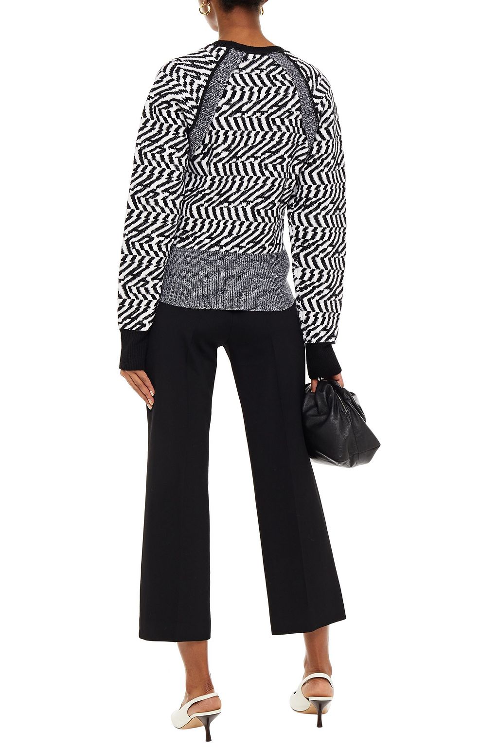 STELLA MCCARTNEY Cropped wool-twill straight-leg pants