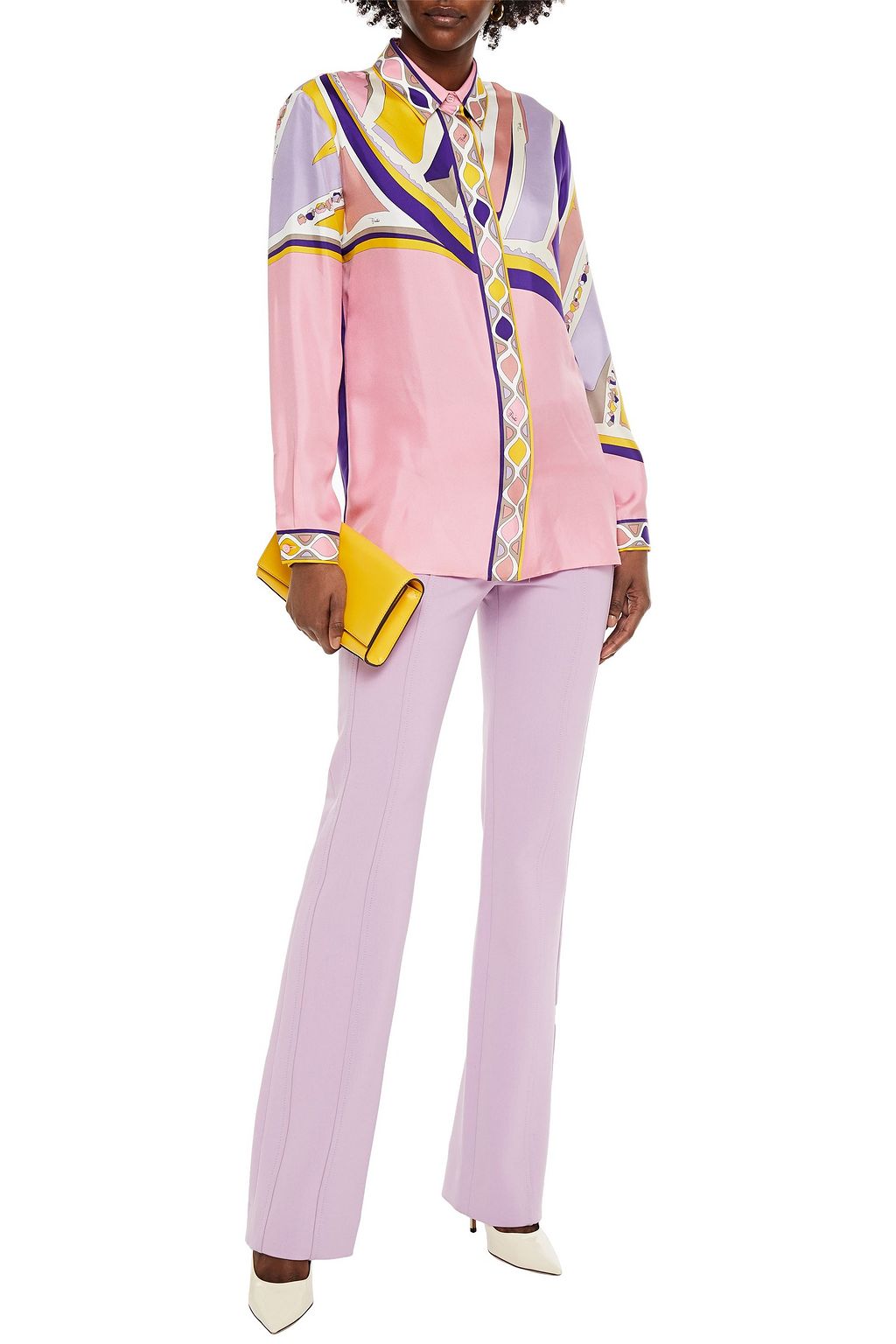 PUCCI Printed silk-twill shirt