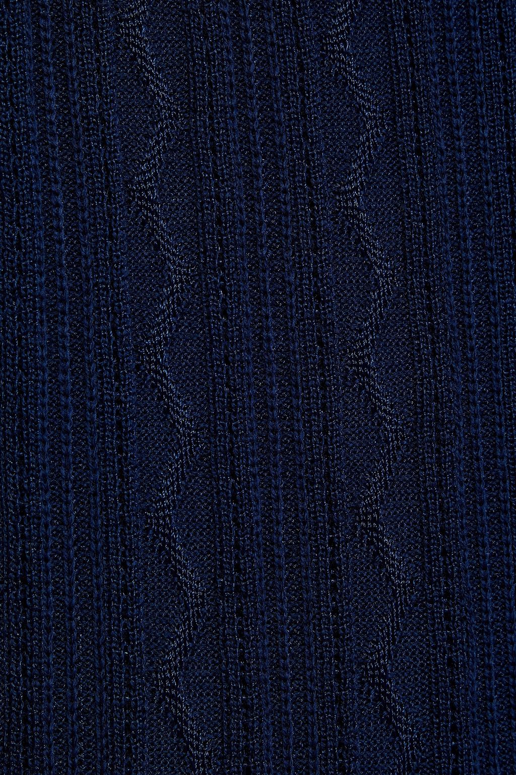 M MISSONI Pointelle-knit wool-blend mini dress