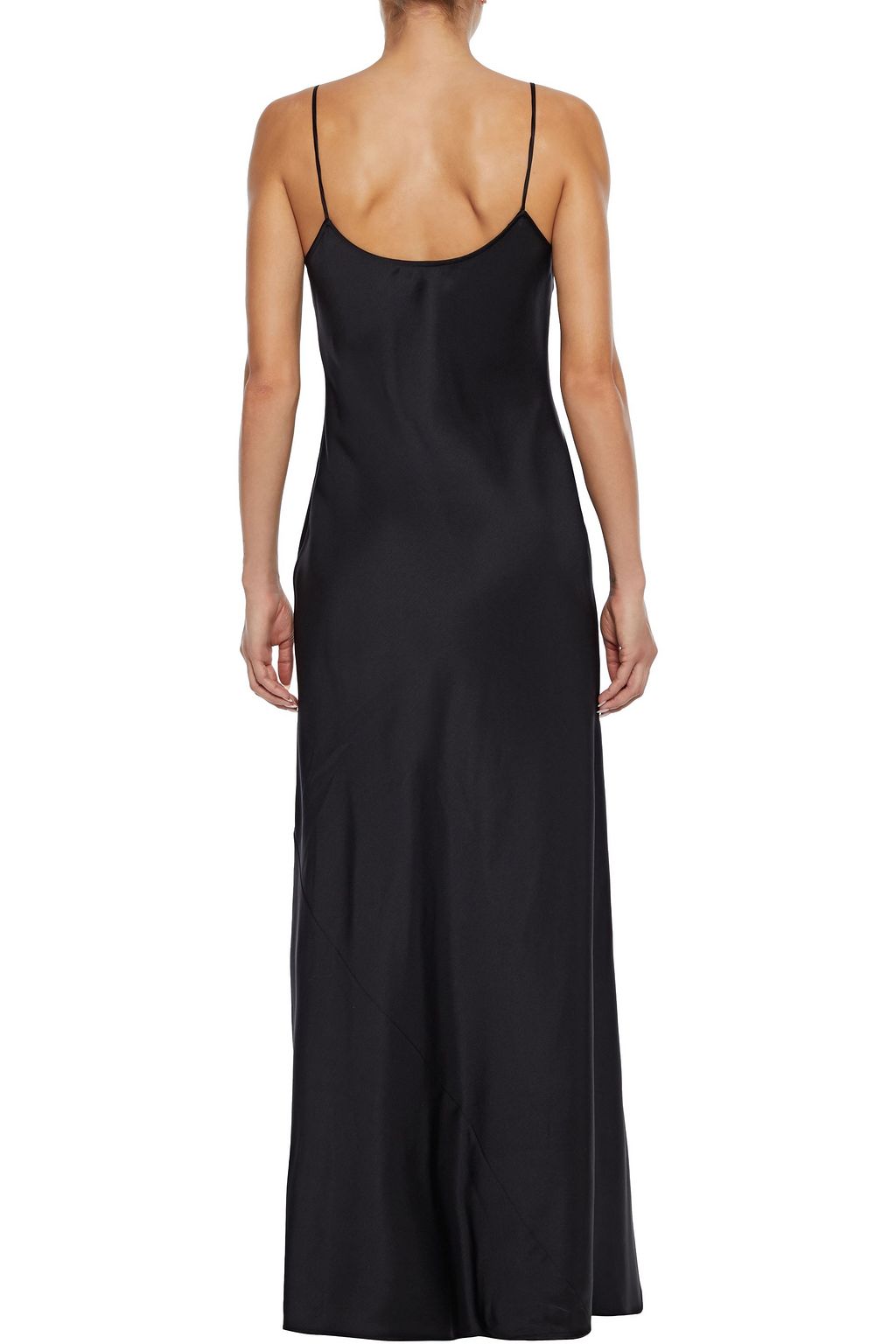 GABRIELA HEARST Flores silk and wool-blend satin maxi slip dress