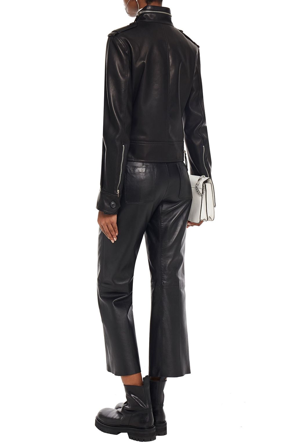 HELMUT LANG Textured leather jacket