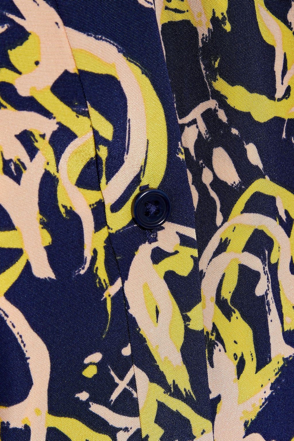 DIANE VON FURSTENBERG Amina belted printed silk crepe de chine maxi shirt dress