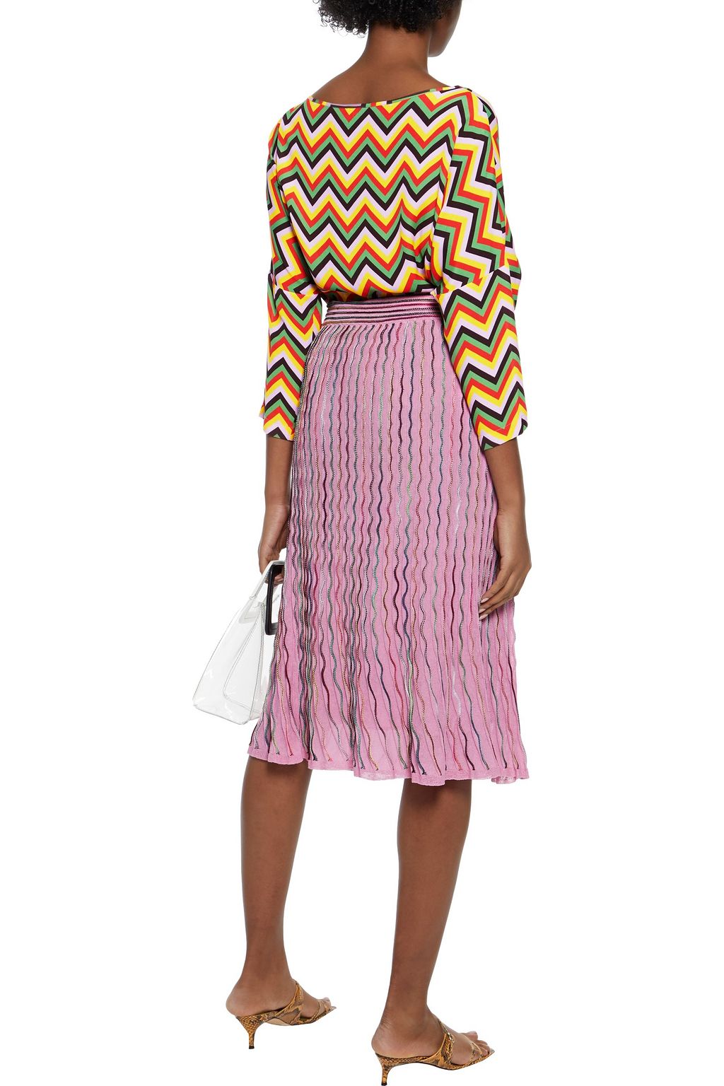 M MISSONI Printed crepe top