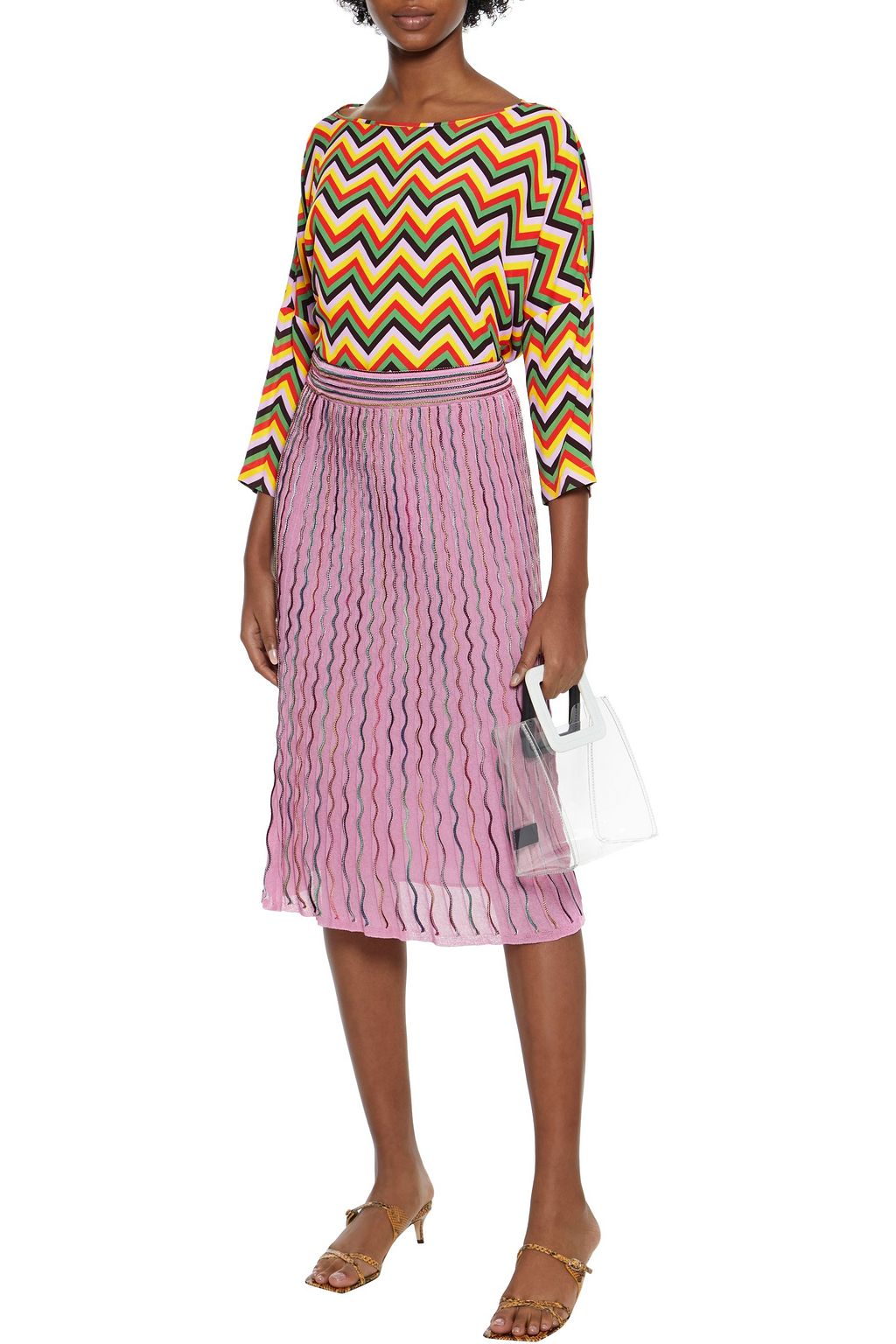 M MISSONI Printed crepe top