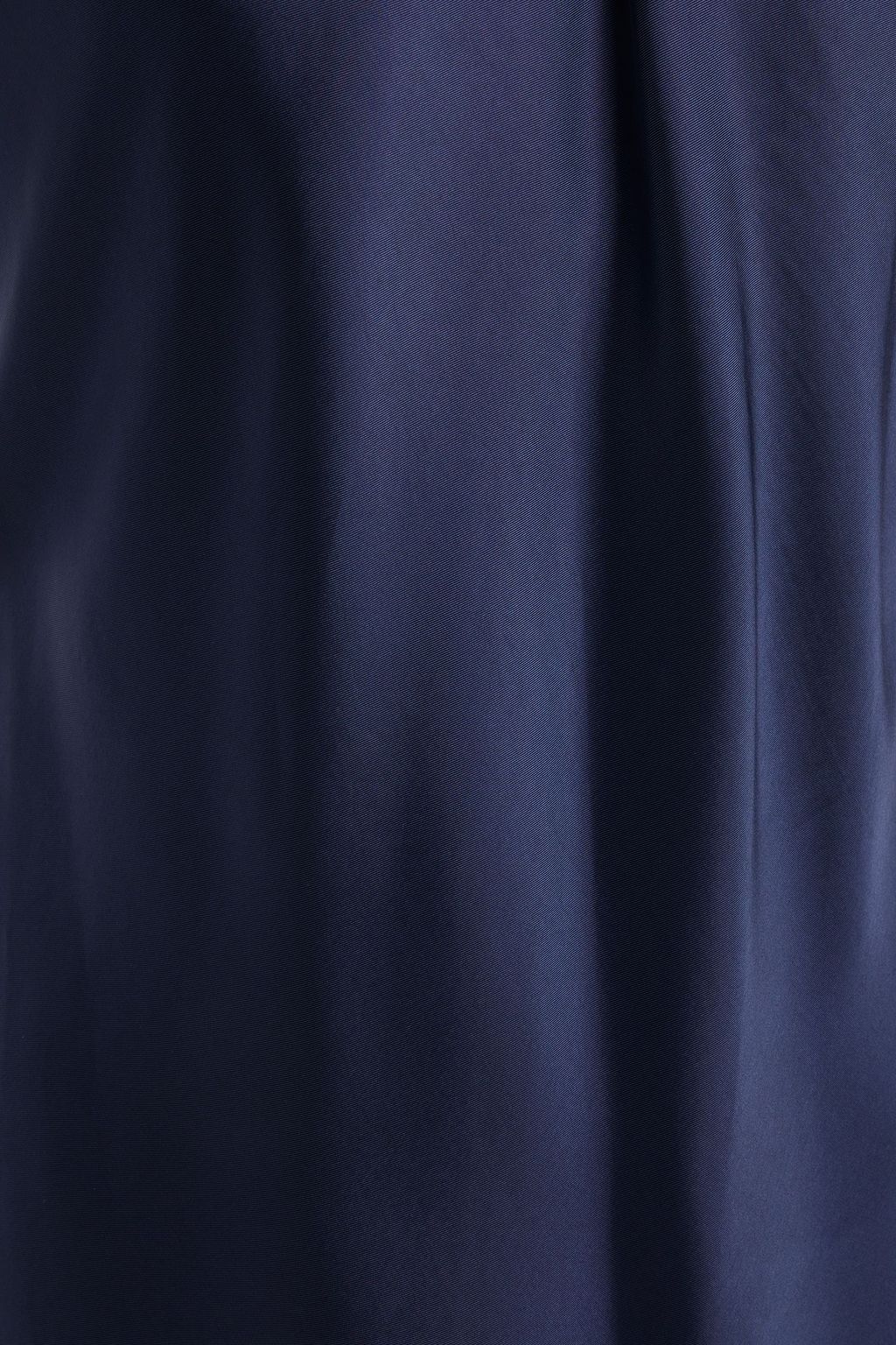 Navy Twist-front satin-twill midi dress | Sale up to 70% off | THE OUTNET | THEORY | THE OUTNET