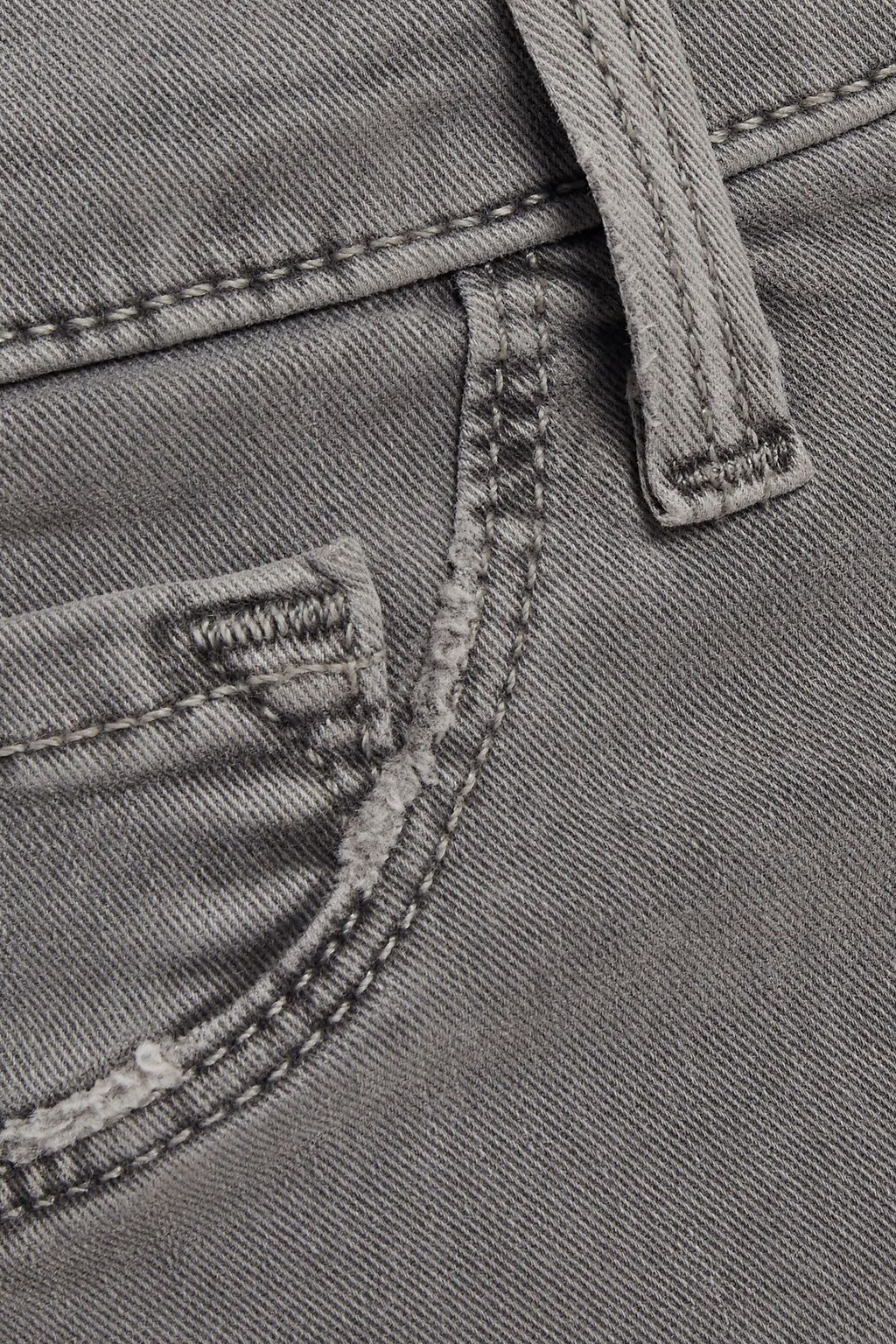 J BRAND Frayed-hem skinny jeans