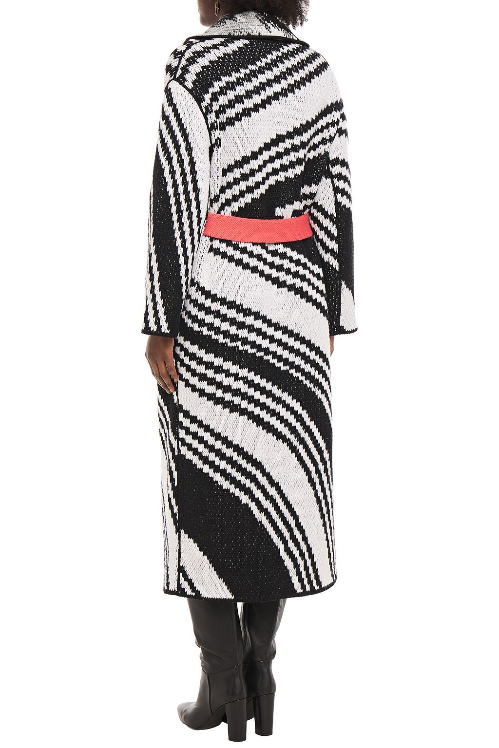 MISSONI Belted crochet-knit coat