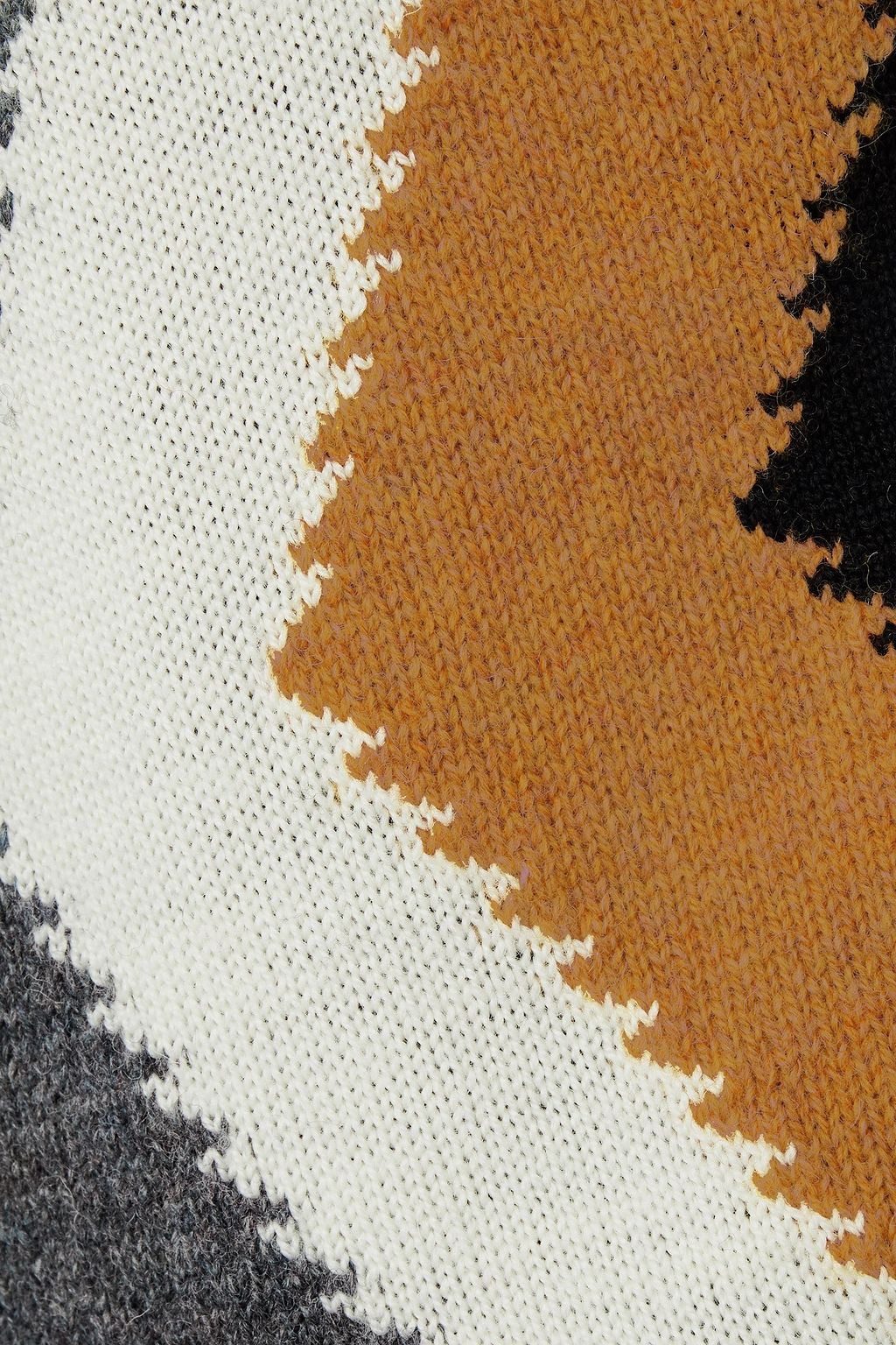 M MISSONI Tie-neck intarsia-knit wool vest