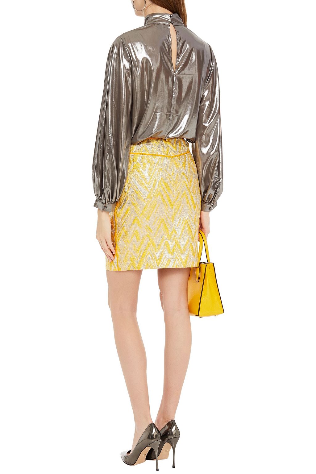 MOSCHINO Minirock aus Brokat