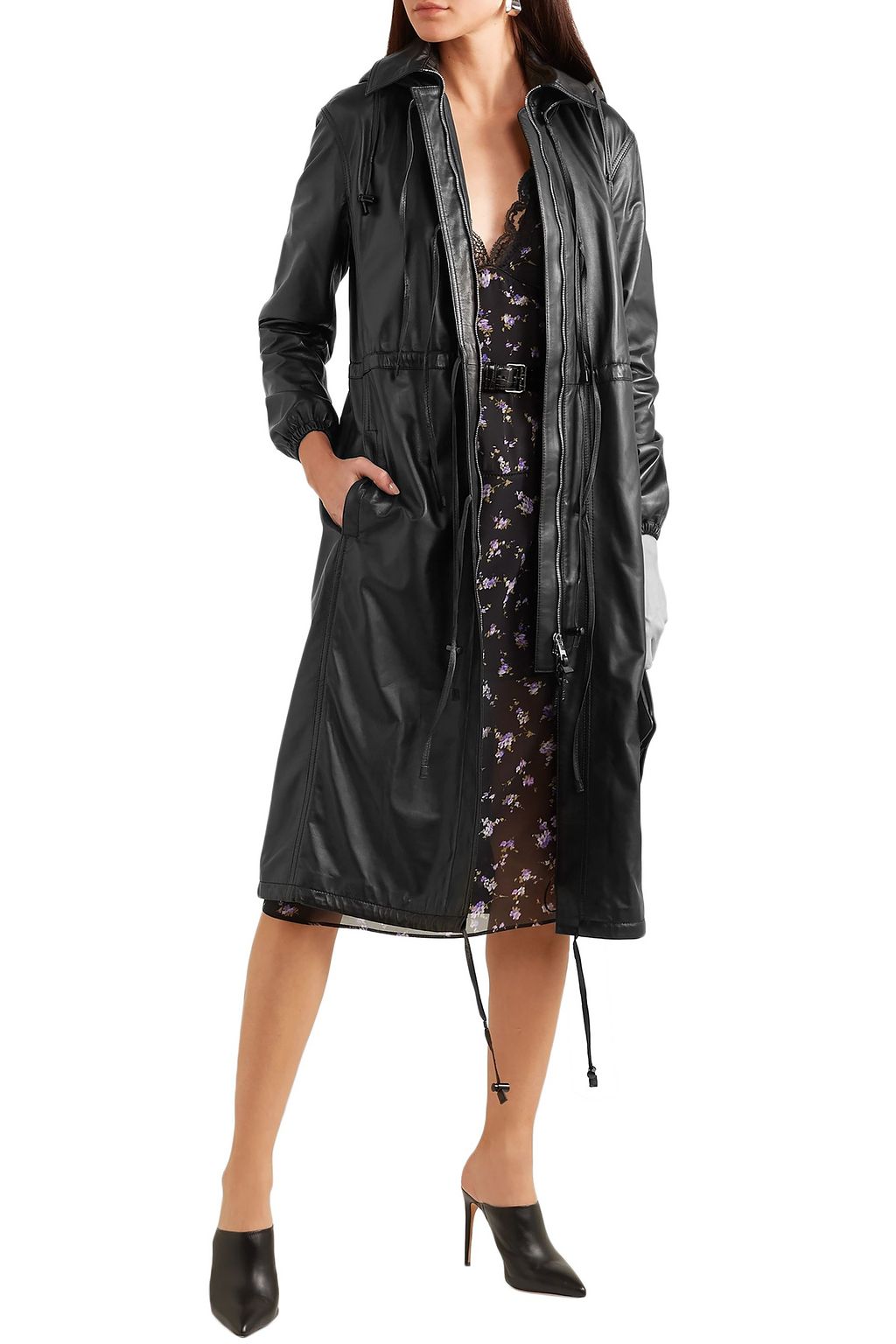 ALTUZARRA Marina hooded leather coat