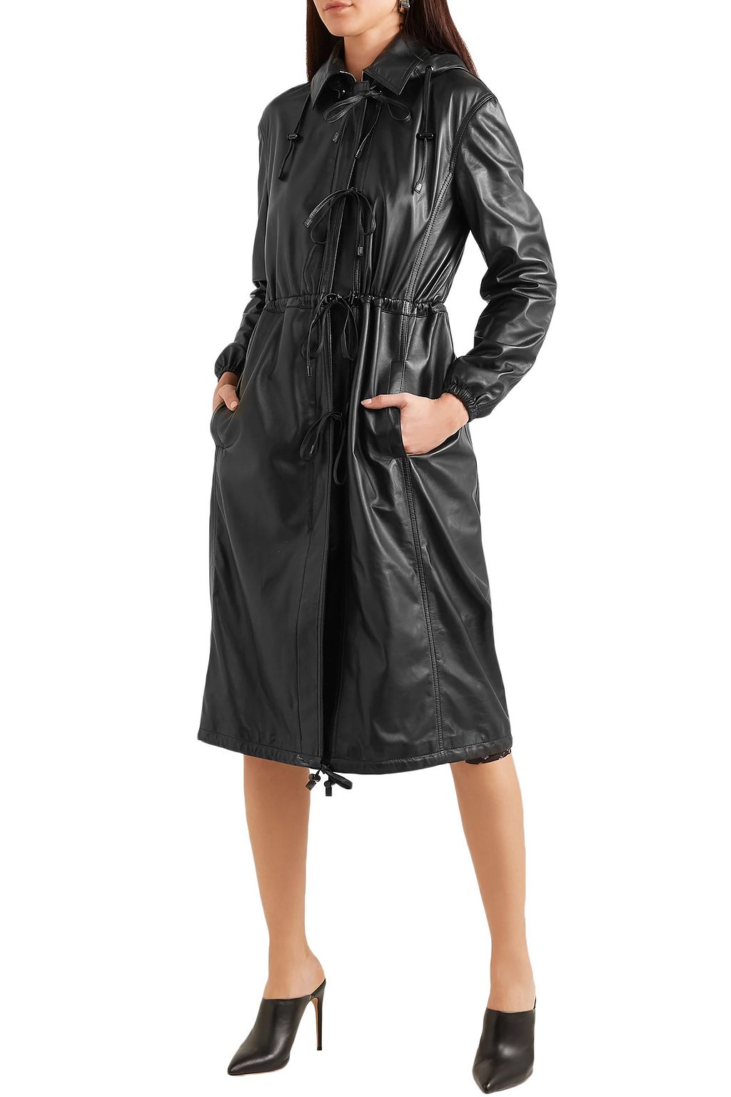 ALTUZARRA Marina hooded leather coat