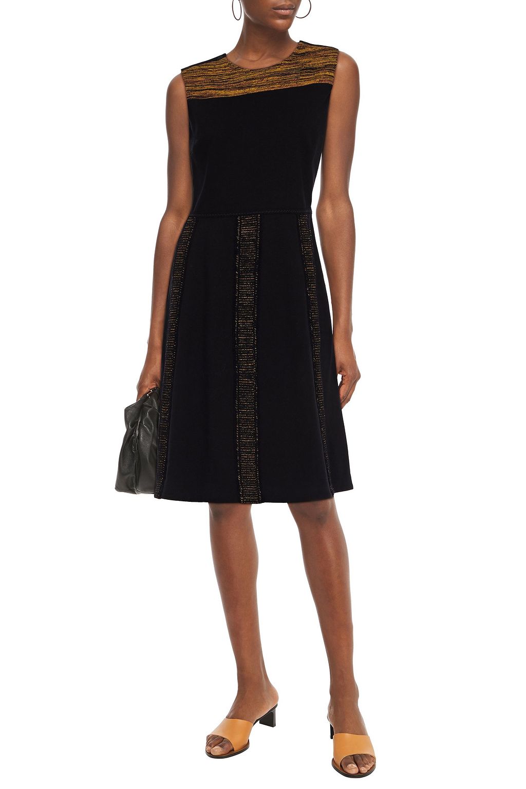 M MISSONI Crochet knit-paneled jersey dress