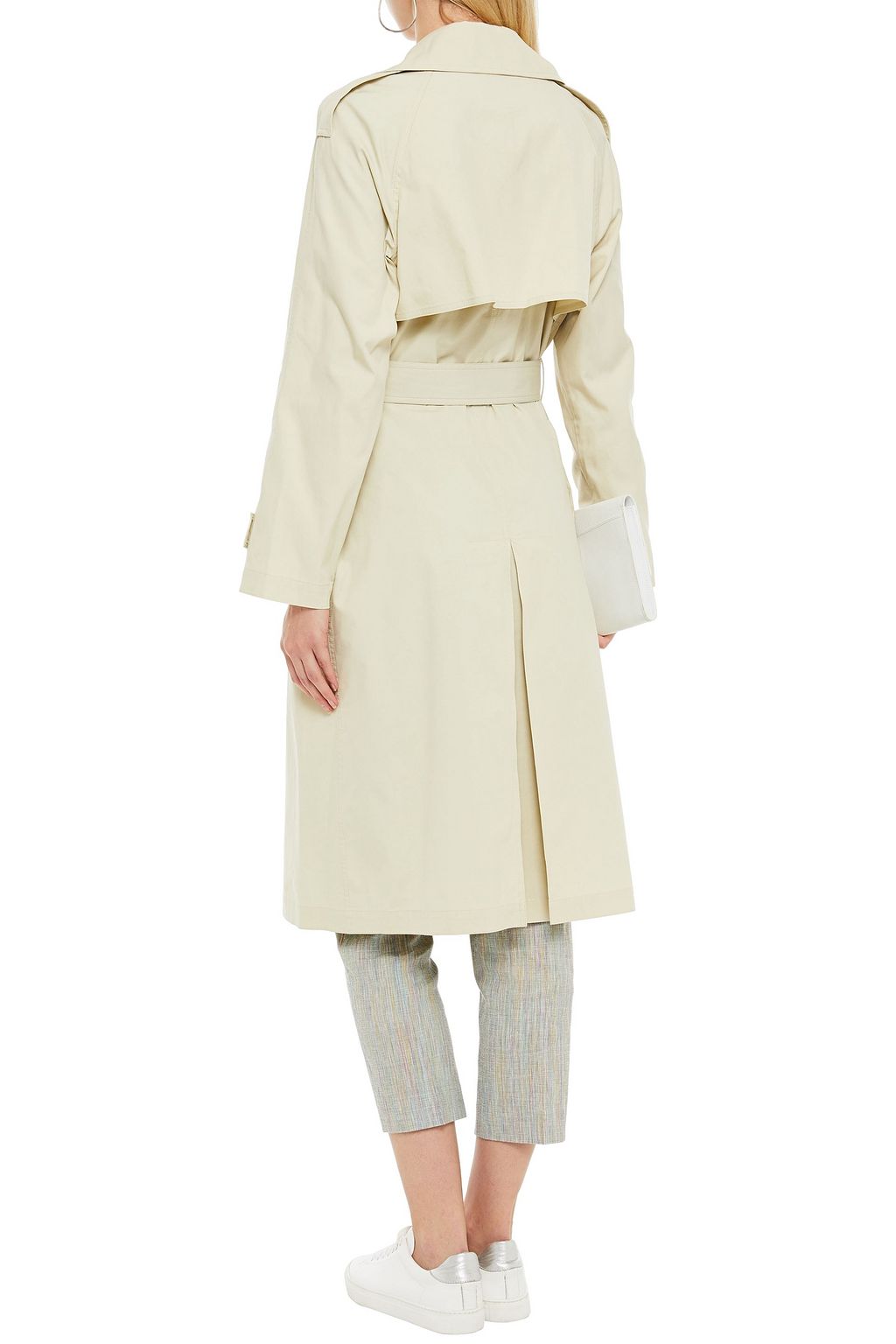 THEORY Cotton and silk-blend twill trench coat | THE OUTNET