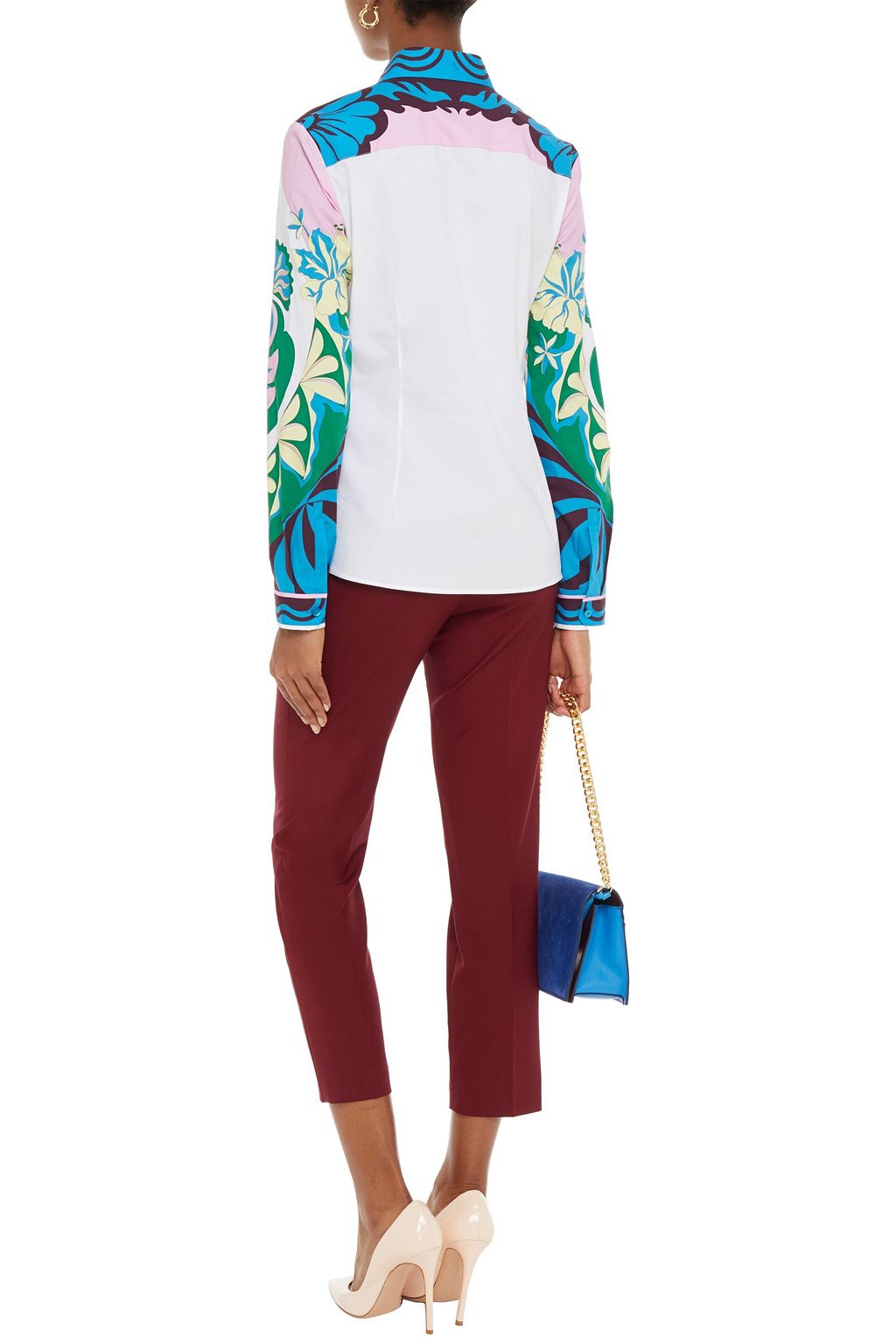 PUCCI Printed stretch-cotton poplin shirt