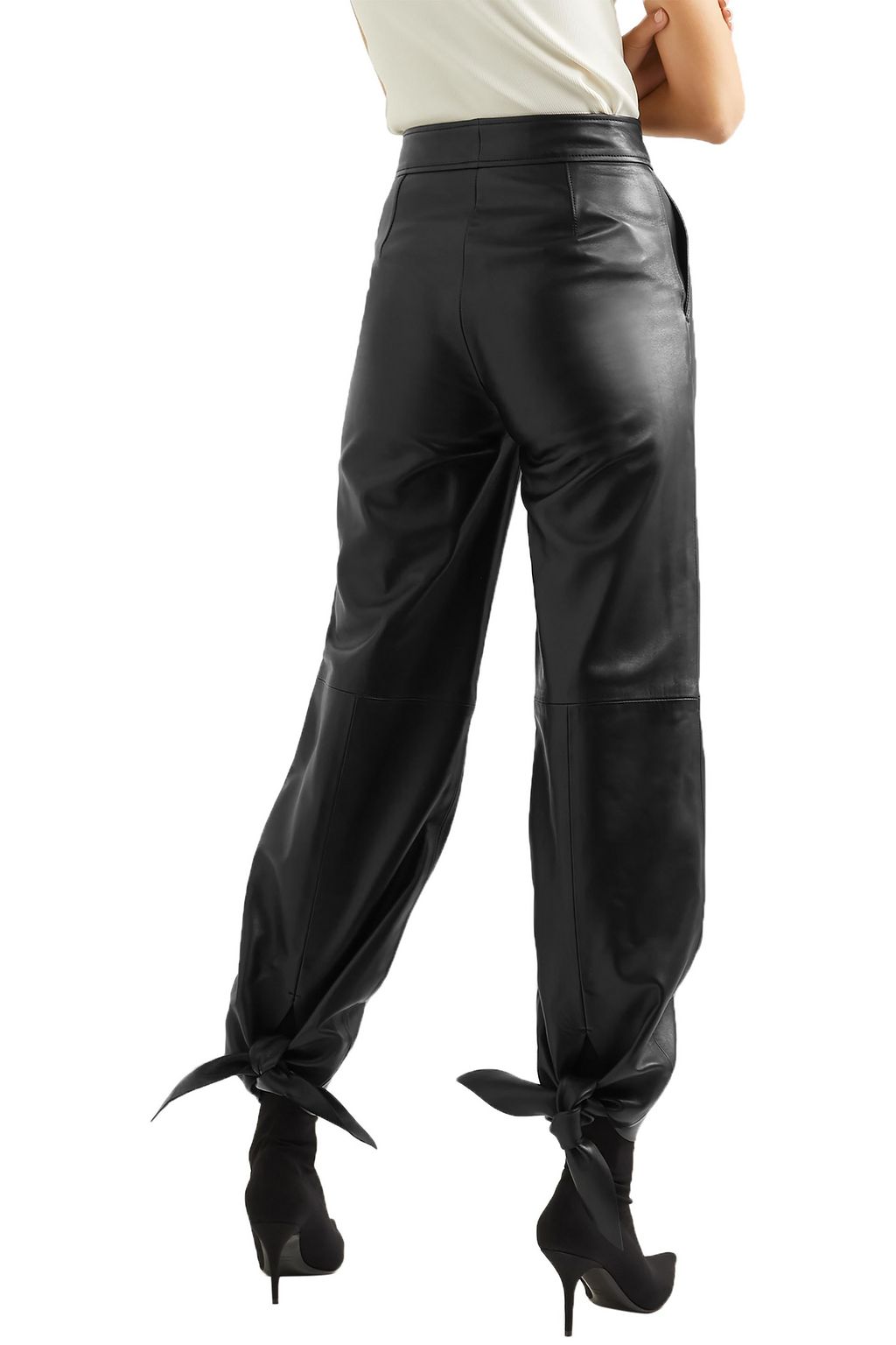 OFF-WHITE™ Leather tapered pants
