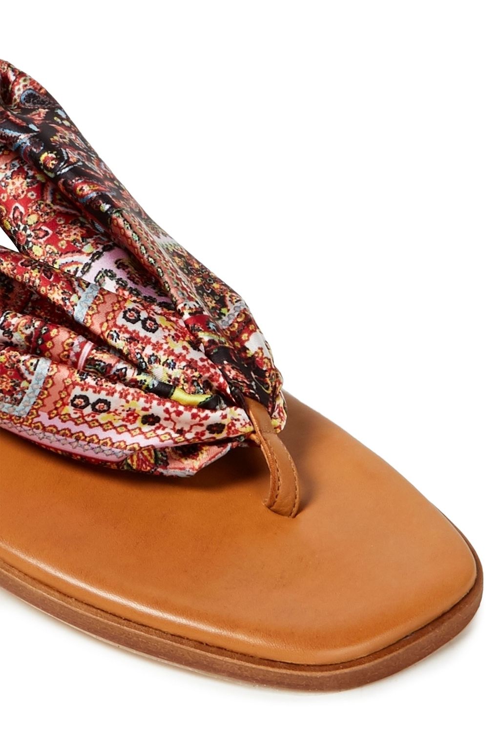 ALICE + OLIVIA Printed satin sandals