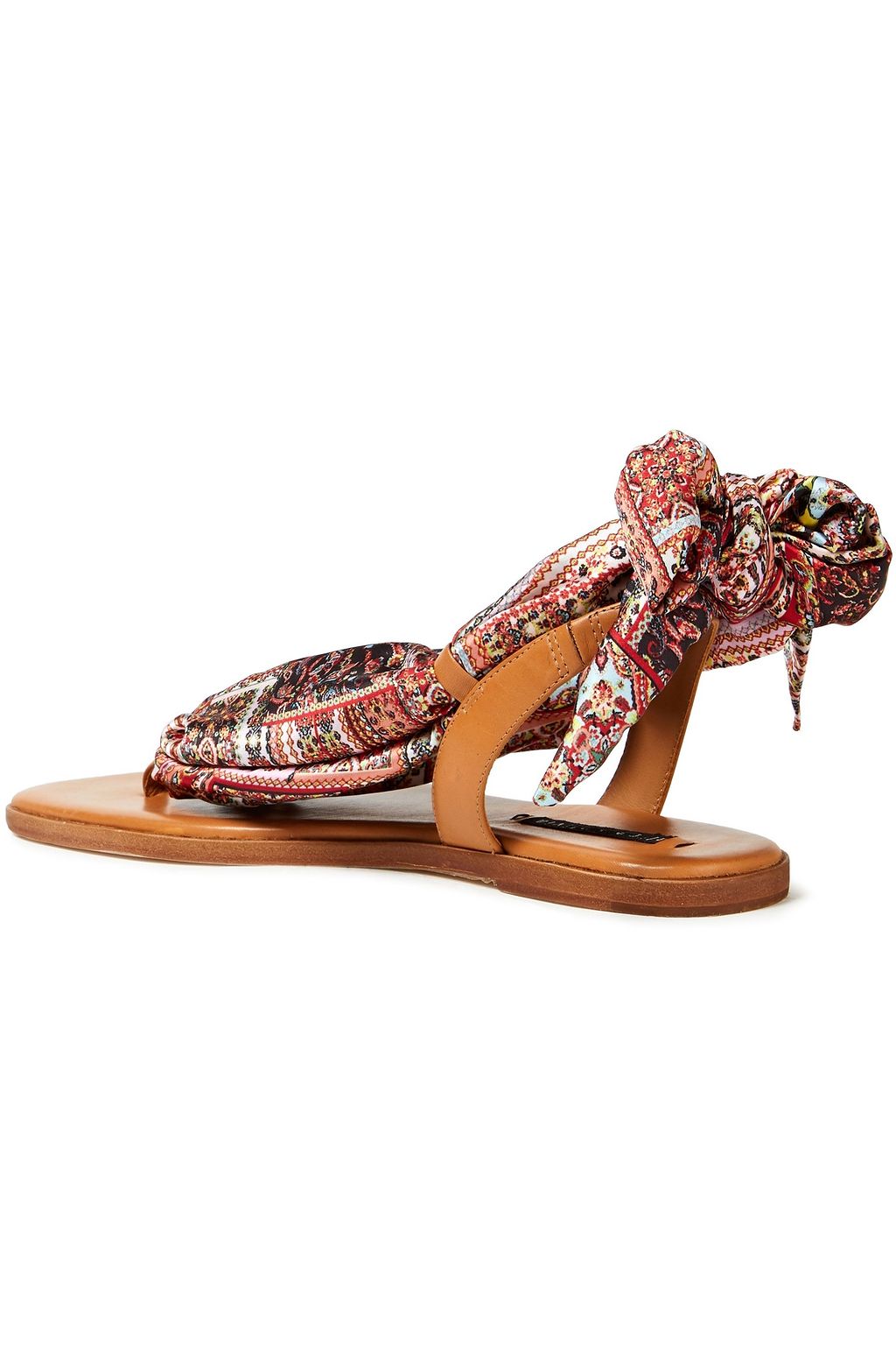 ALICE + OLIVIA Printed satin sandals