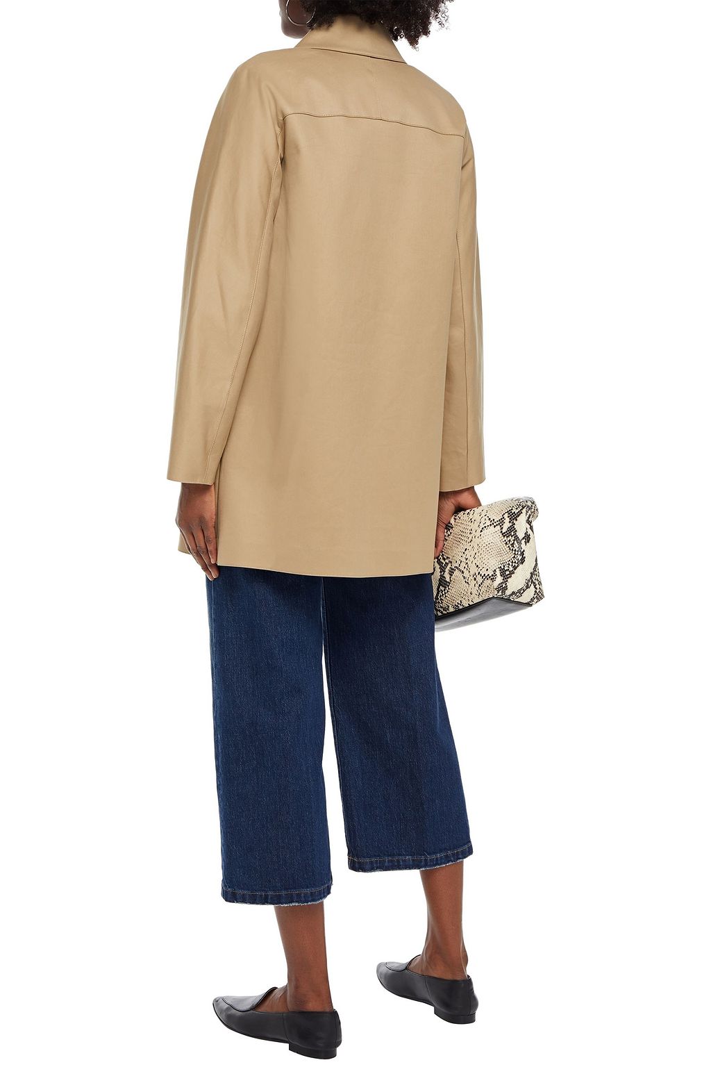 THEORY Caban cotton-drill coat