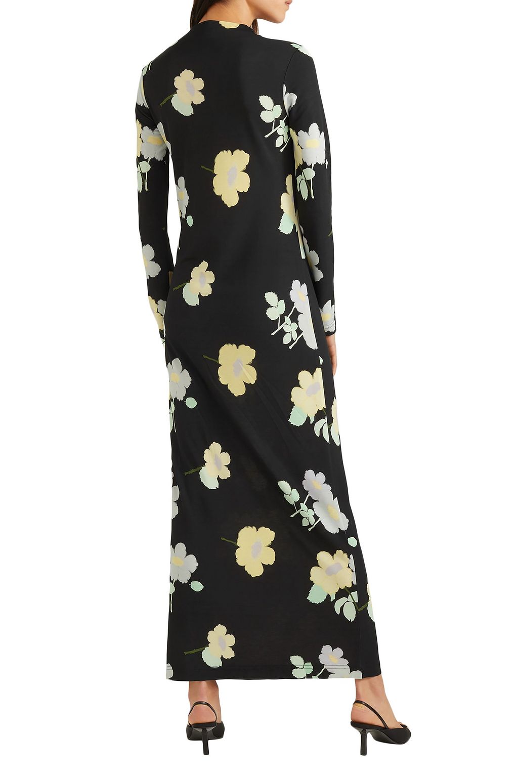 BERNADETTE Jil floral-print stretch-jersey maxi dress