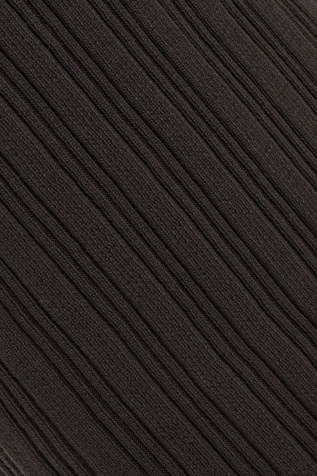 MM6 MAISON MARGIELA Ribbed cotton midi dress