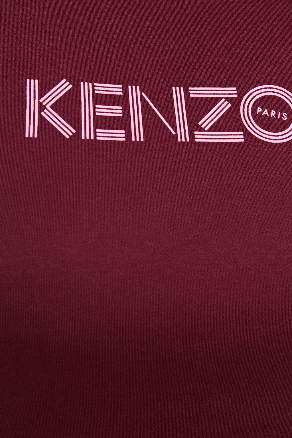KENZO Cropped printed stretch-cotton jersey top