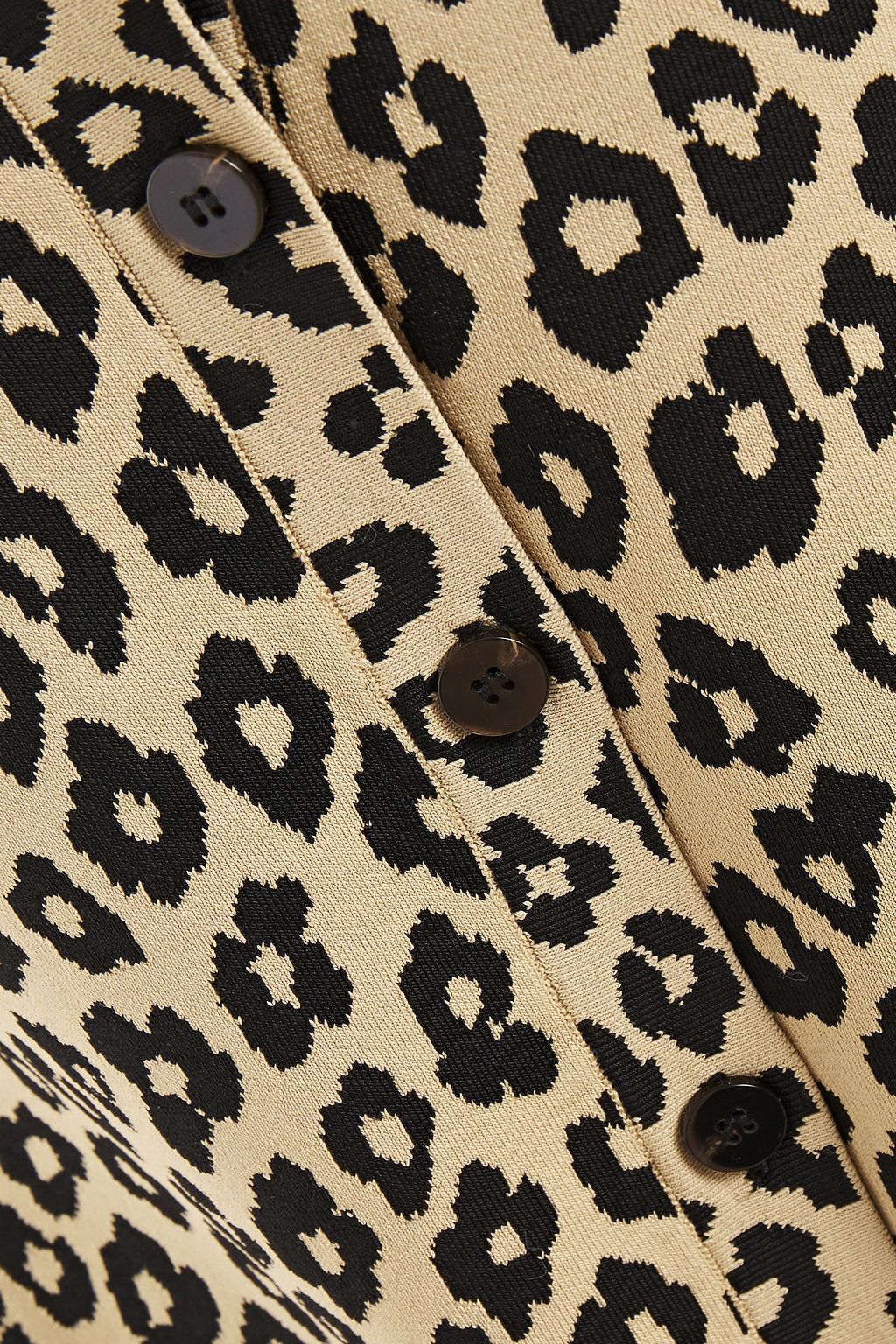 THEORY Leopard-print jacquard-knit cardigan