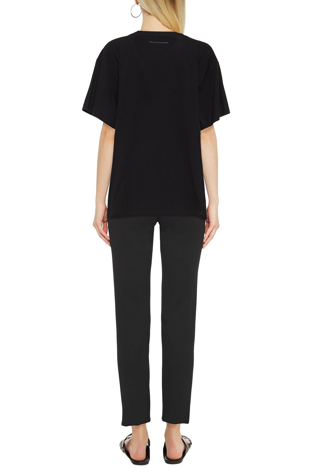 MM6 MAISON MARGIELA Appliquéd cotton-blend jersey t-shirt