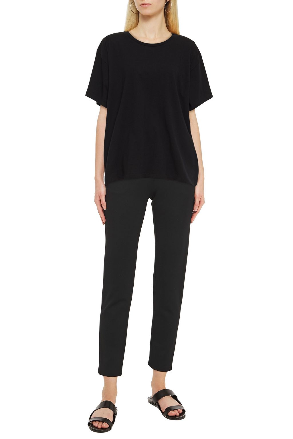 MM6 MAISON MARGIELA Appliquéd cotton-blend jersey t-shirt