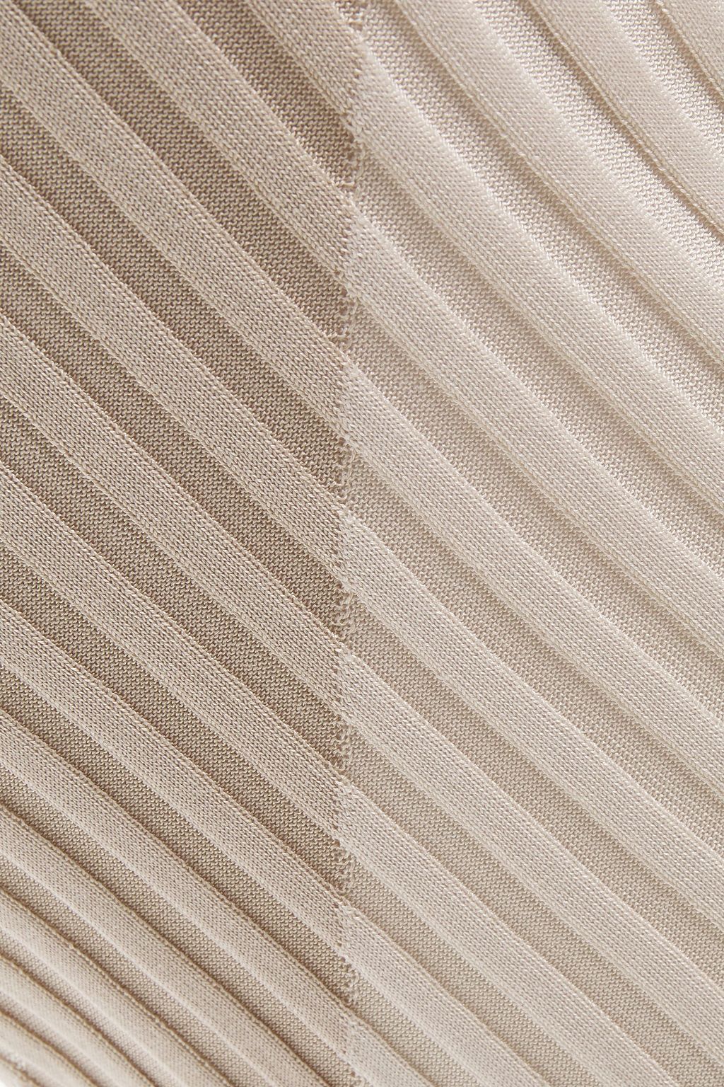 THEORY Striped ribbed silk sweater
