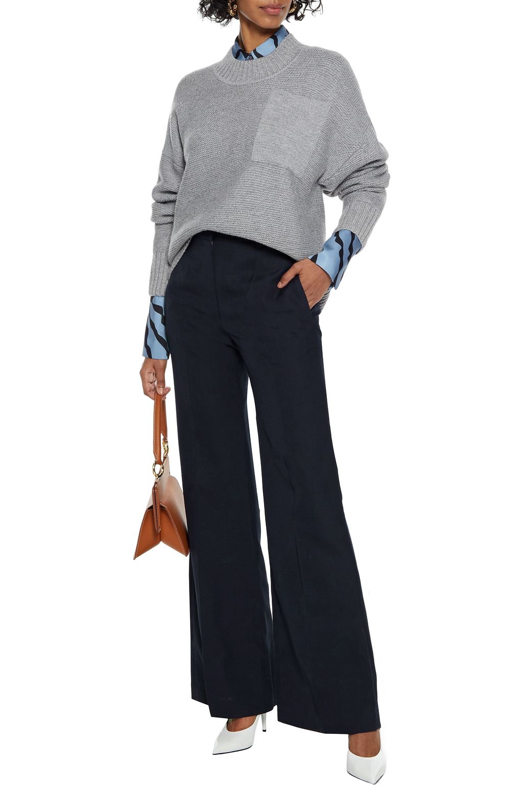 VICTORIA BECKHAM Grain de poudre flared pants