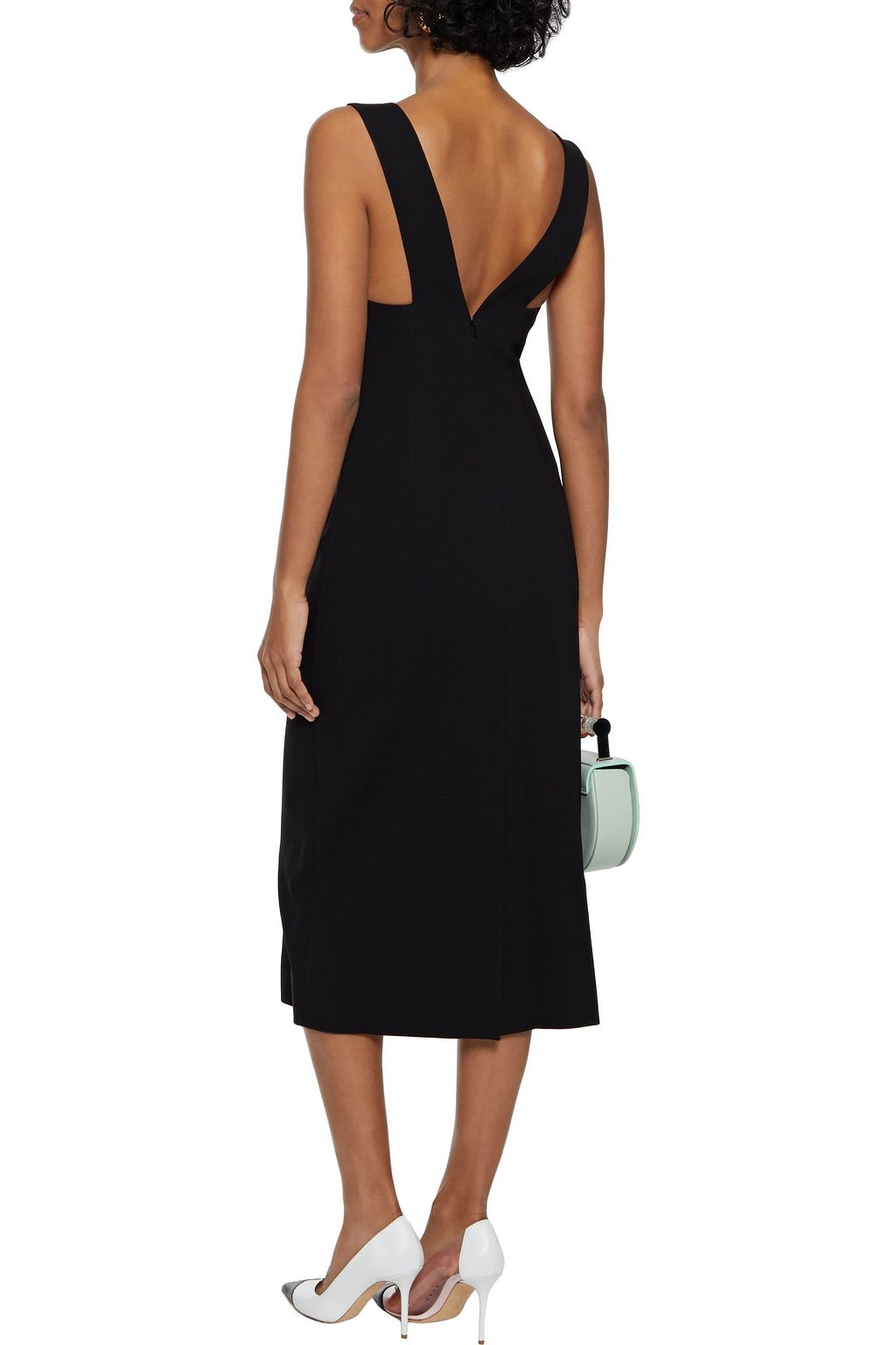 VICTORIA BECKHAM Bonded crepe midi dress