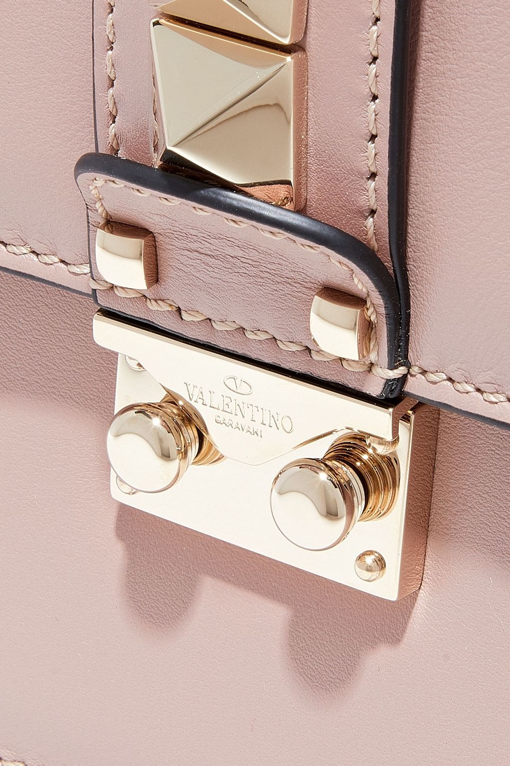 VALENTINO GARAVANI Glam Lock leather shoulder bag