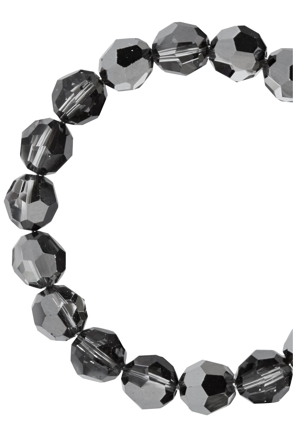 CHAN LUU Sterling silver crystal hoop earrings