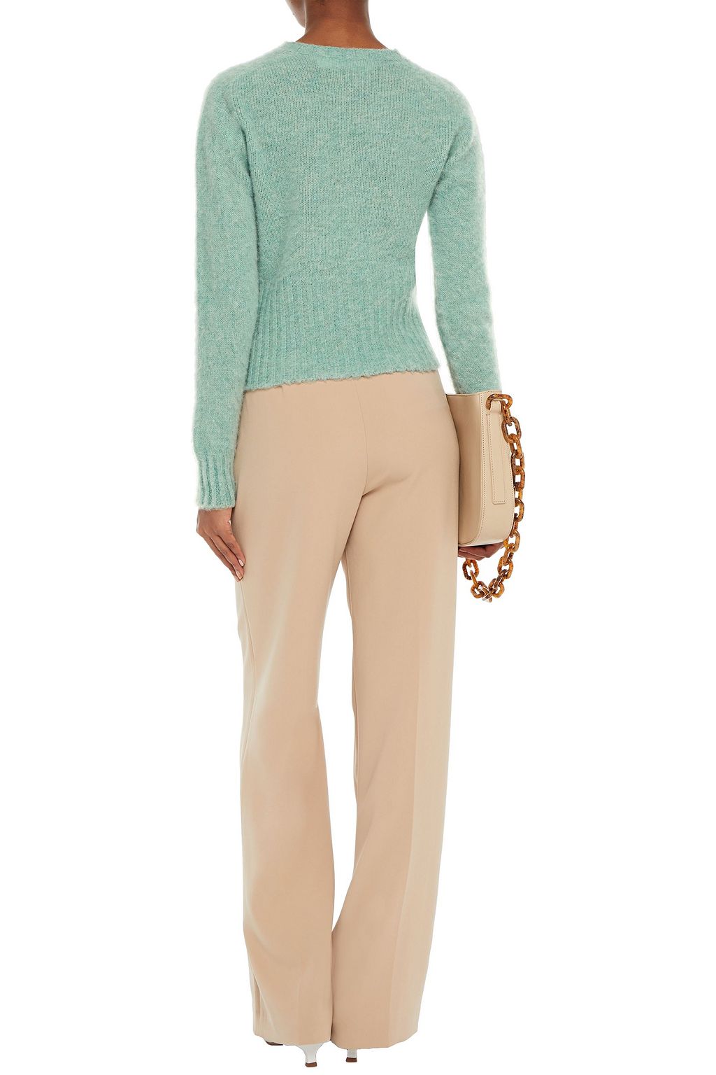 VICTORIA BECKHAM Brushed mélange wool sweater