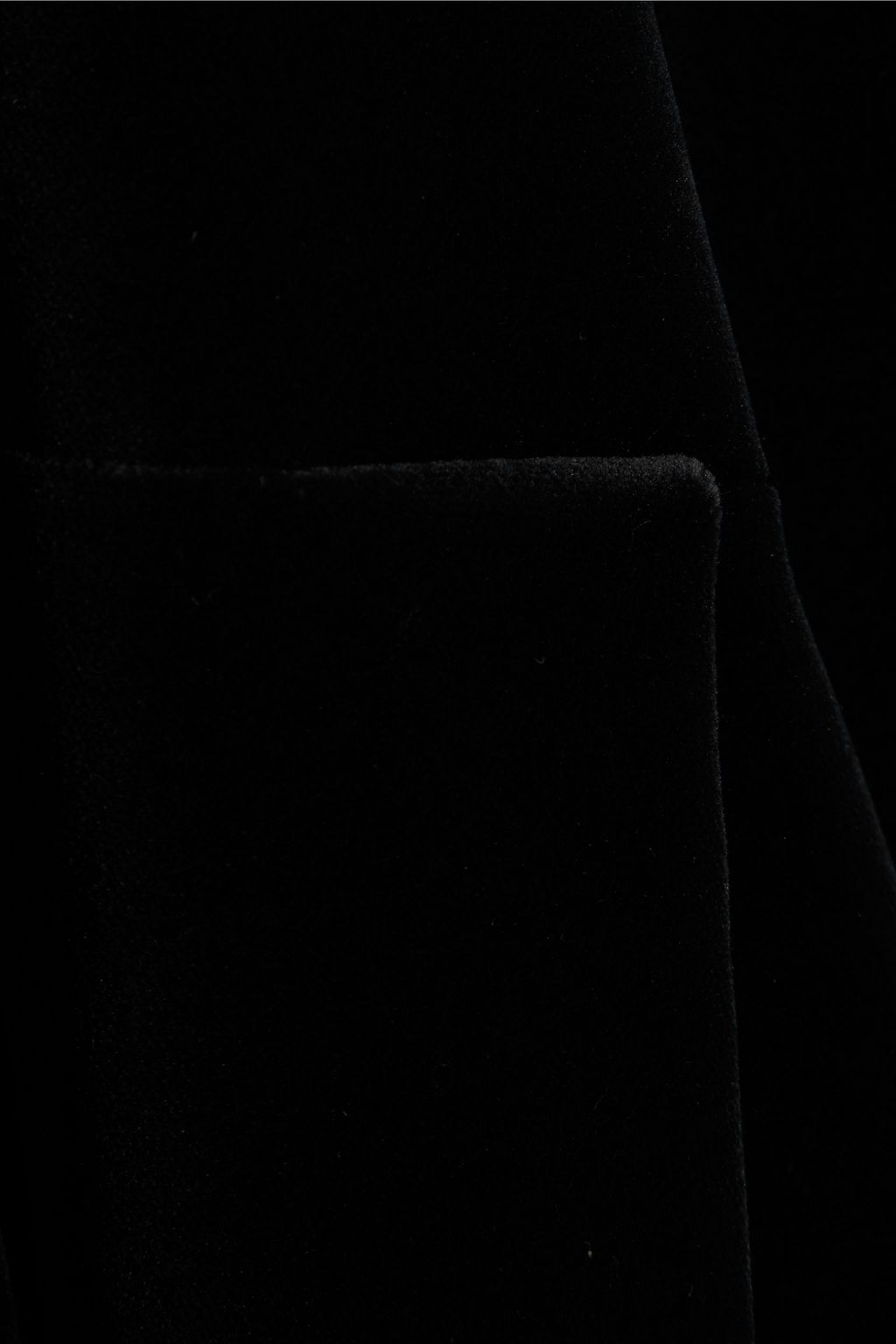 VALENTINO GARAVANI Open-back bow-embellished cotton-velvet mini dress