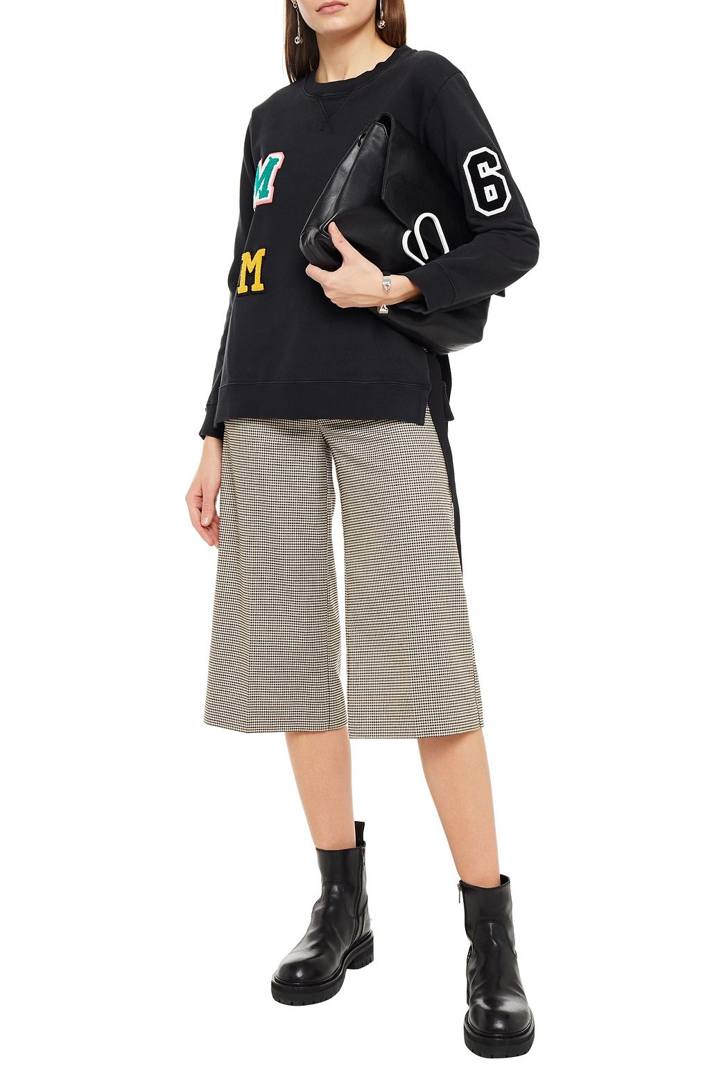 MM6 MAISON MARGIELA Appliquéd French cotton-terry sweatshirt