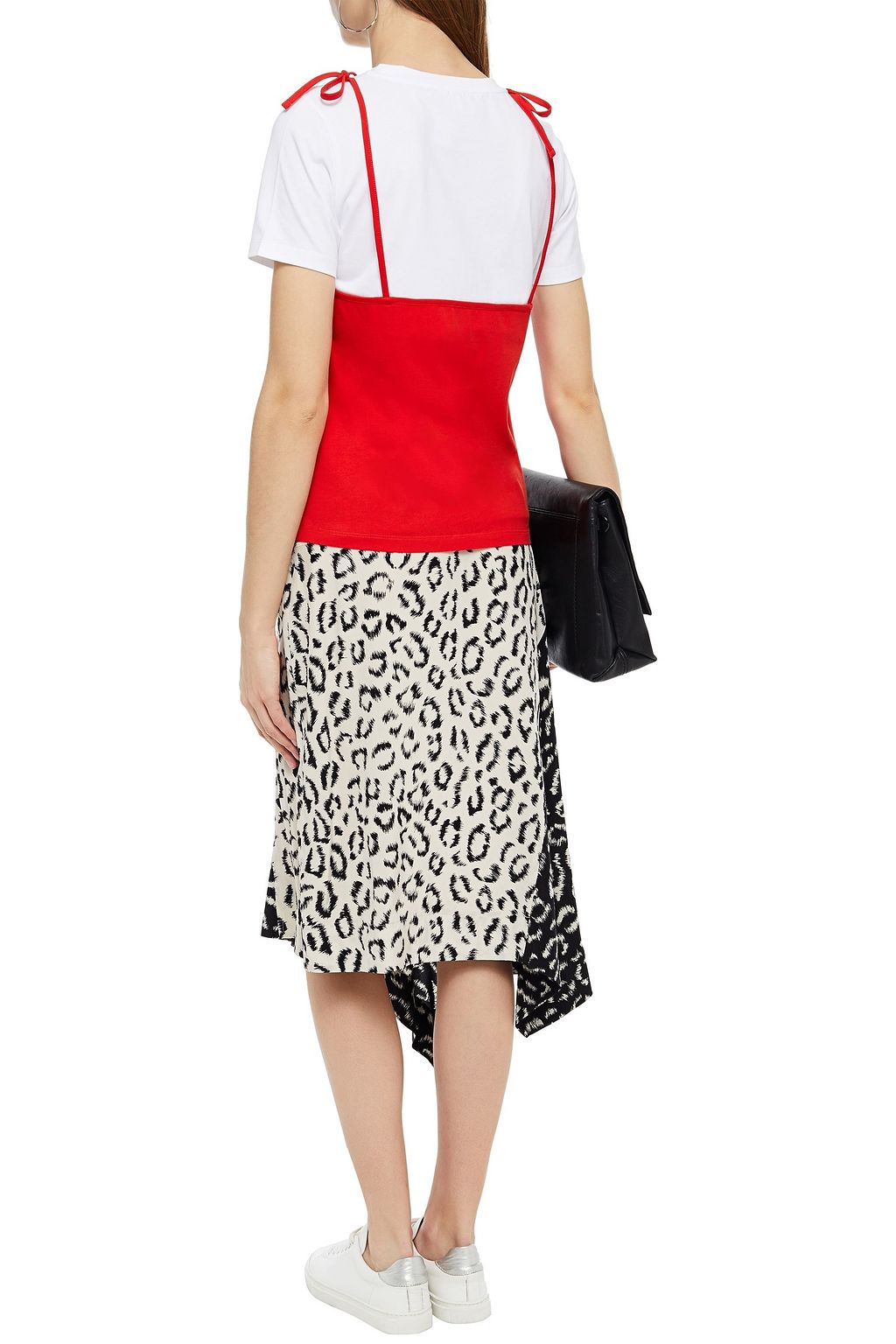 KENZO Layered printed cotton-jersey T-shirt