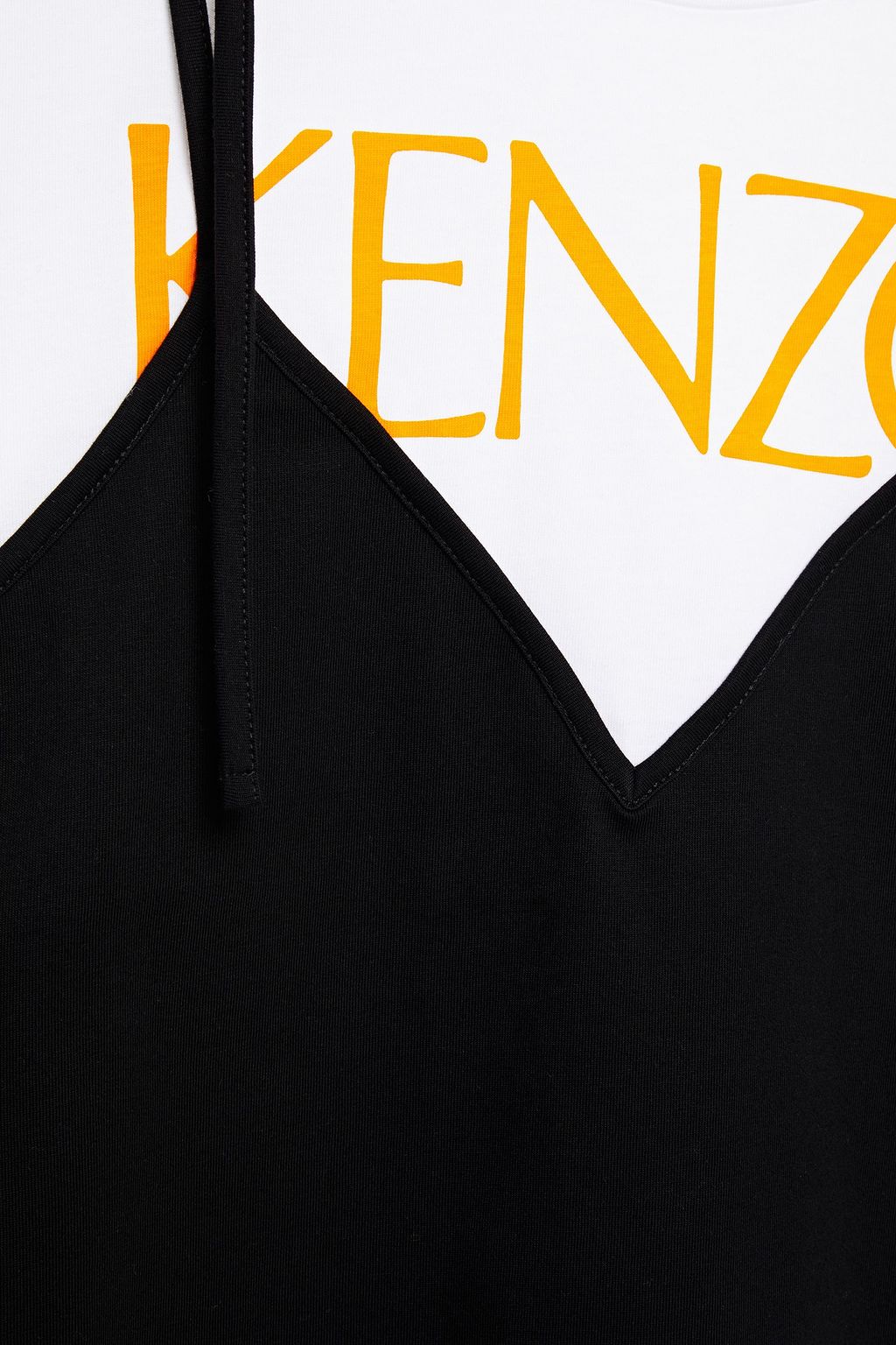 KENZO Layered printed cotton-jersey T-shirt