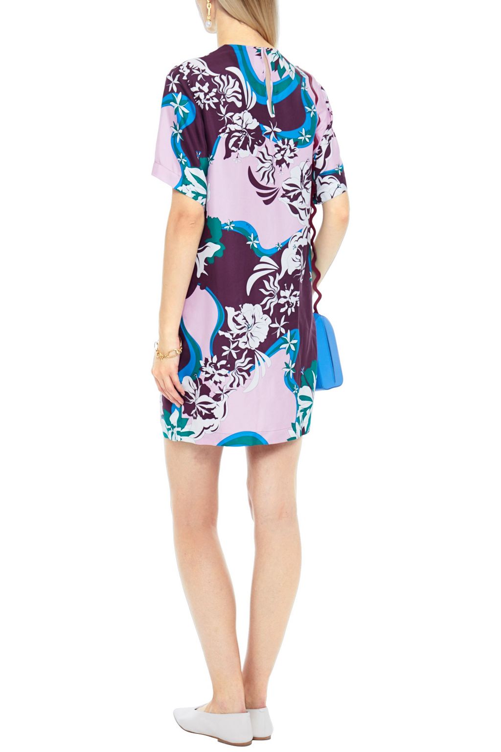 PUCCI Printed silk-twill mini dress